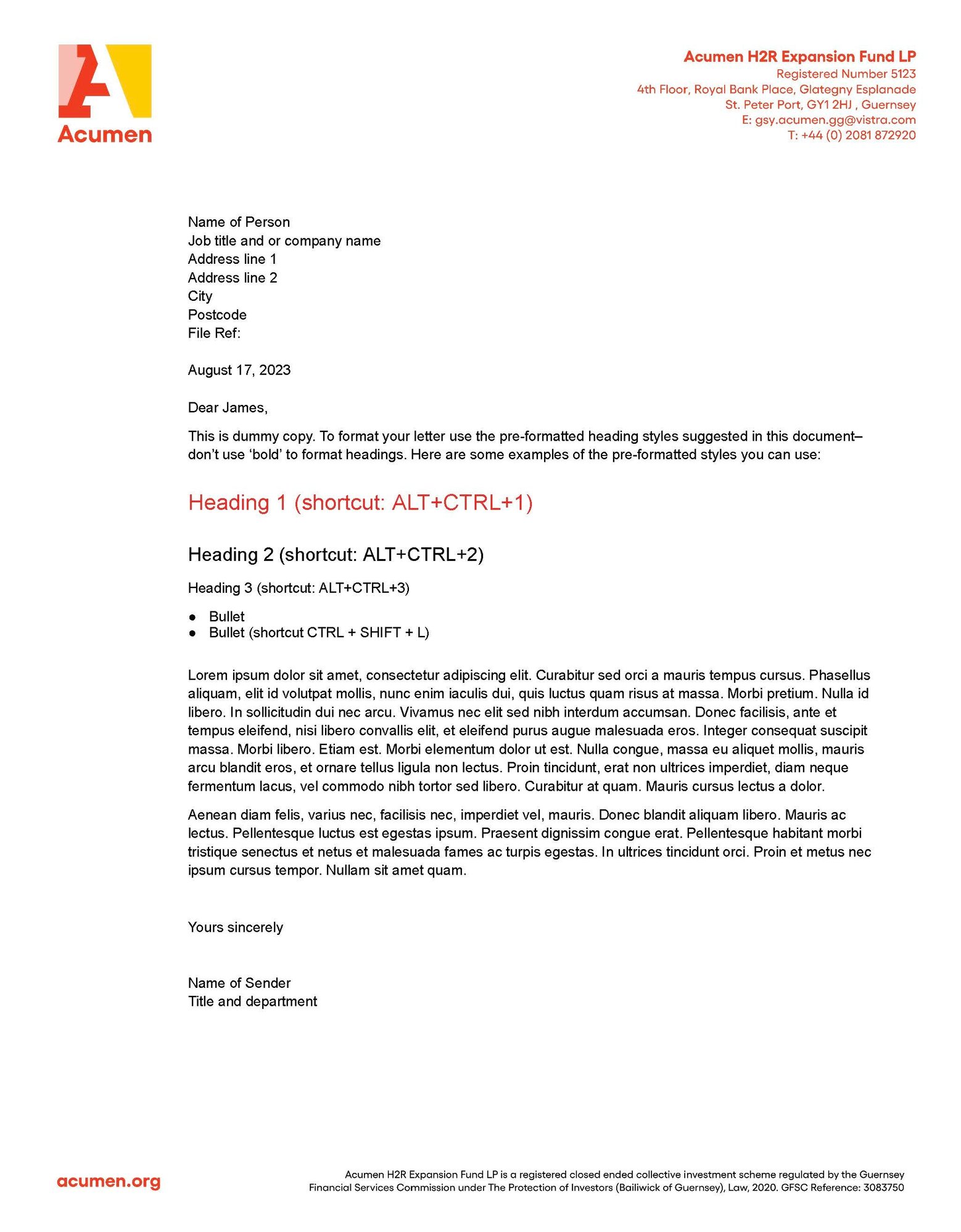Acumen H2R Expansion Fund LP