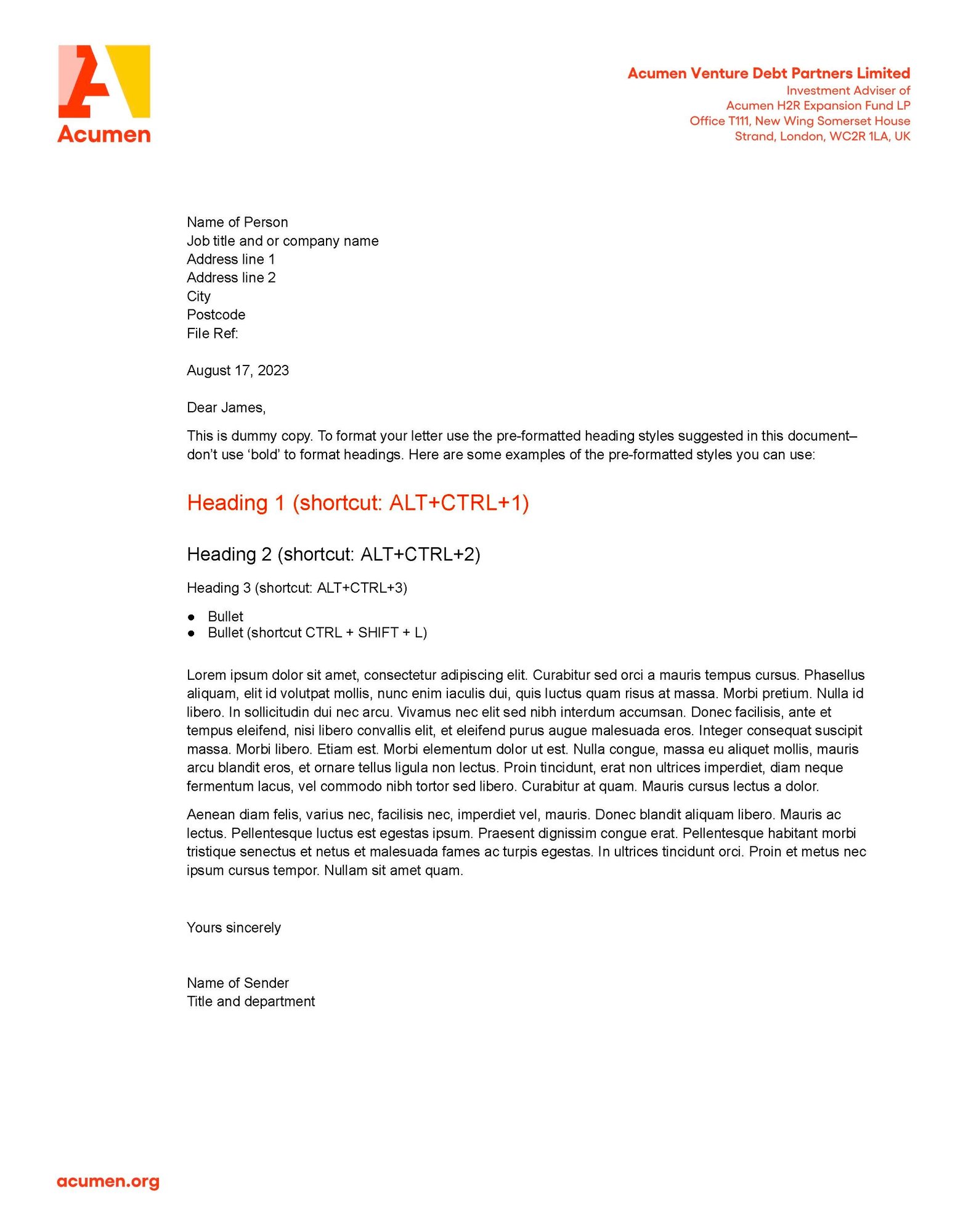 Acumen Venture Debt Partners Limited