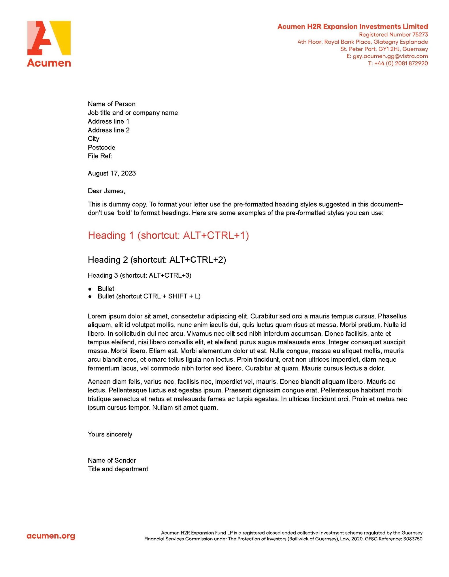 H2R Expansion Investments Limited