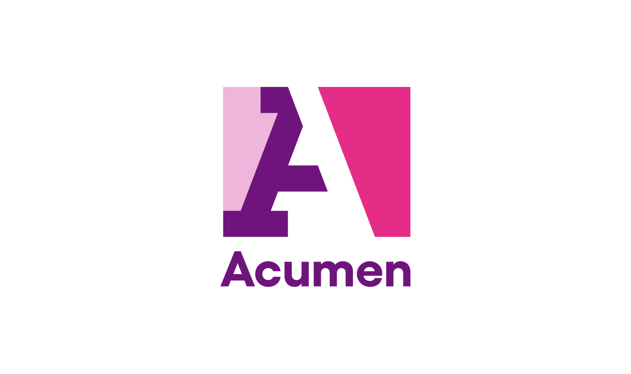 Acumen Vertical Logo - Pink